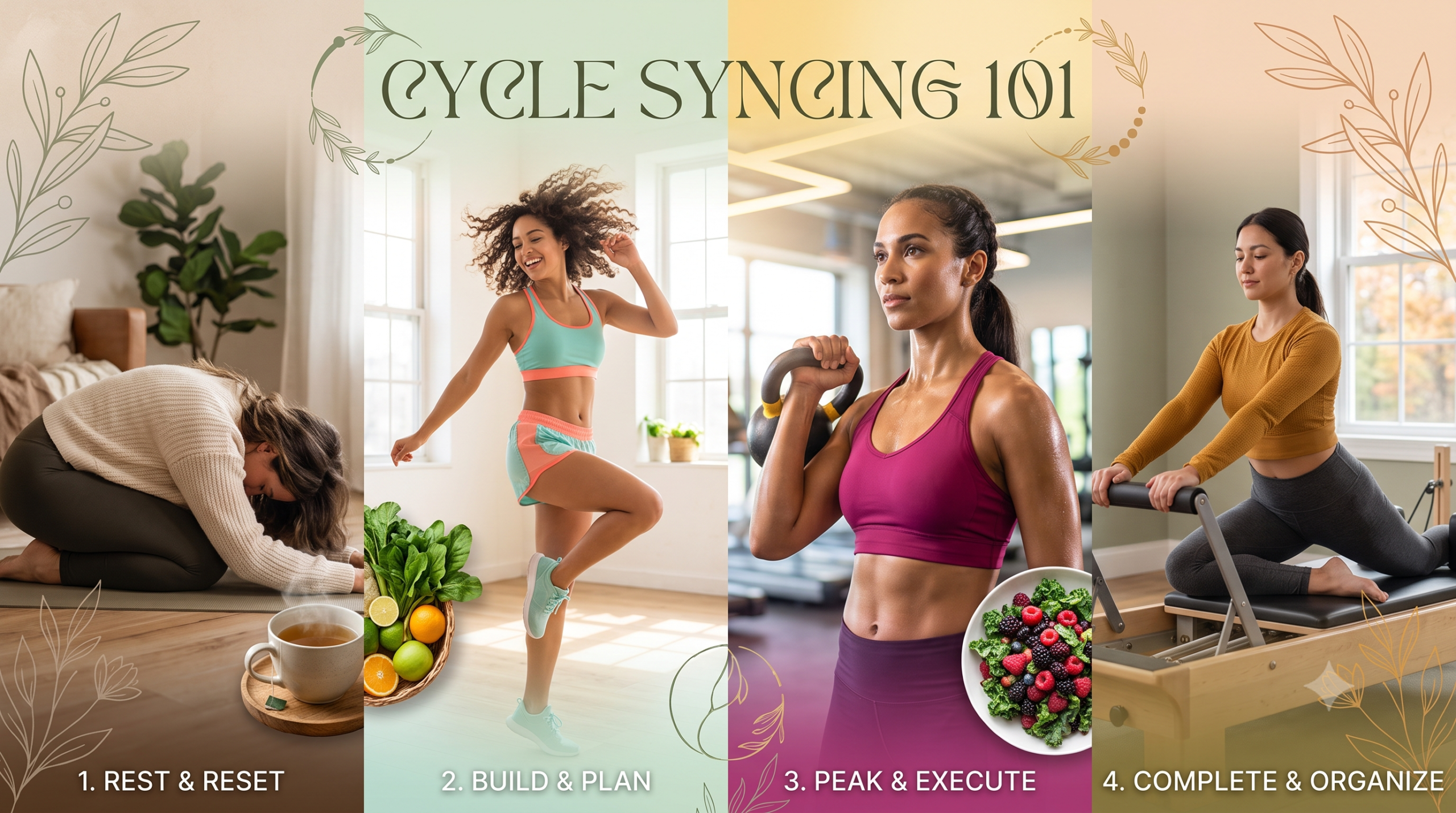 Cycle Syncing 101: How to Align Your Workouts, Meals, and Daily Life with Your 4 Phases