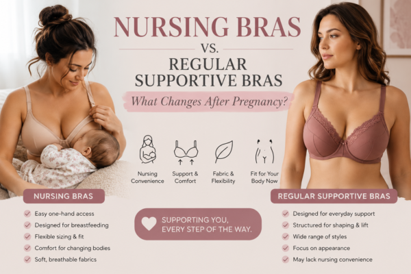 Nursing Bras vs. Regular Supportive Bras: What Changes After Pregnancy?