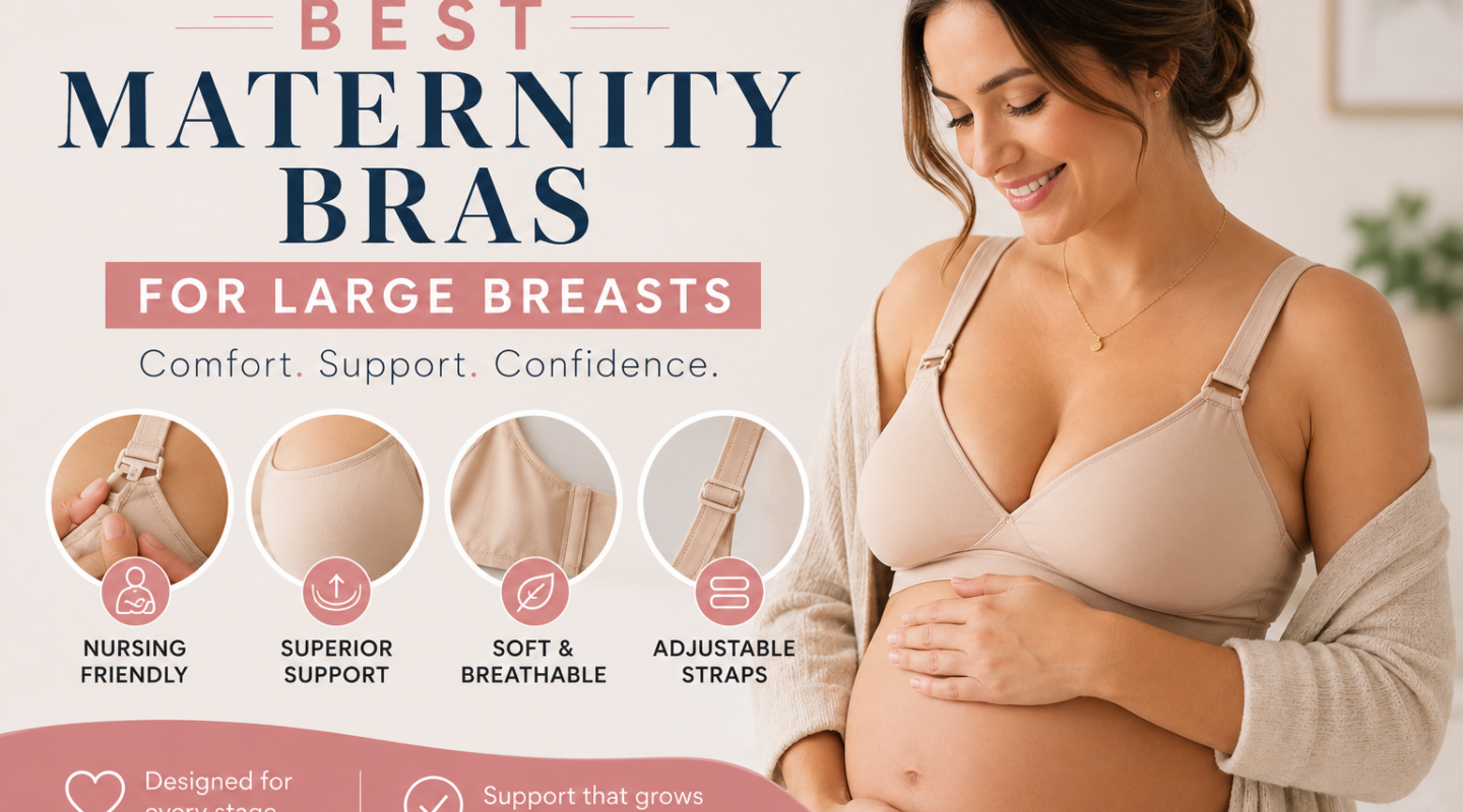 The Best Maternity Bras for Large Breasts: Tested, Supportive & Built to Grow With You