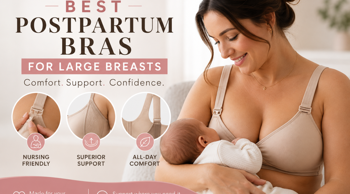 best postpartum bras for large breasts